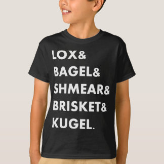 Camiseta Comida judía Lox & Bagel & Shmear & Brisket Funny