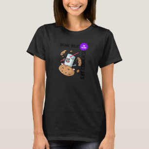 Camiseta Comida Leche Y Galletas