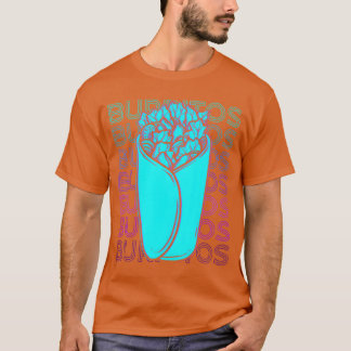 Camiseta Comida Mexicana Burritos chica Retro