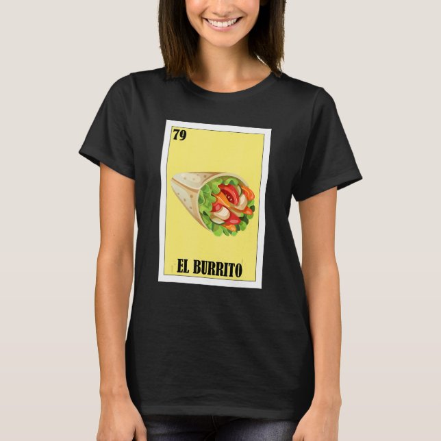 Camiseta Comida mexicana El Burrito 1 (Anverso)