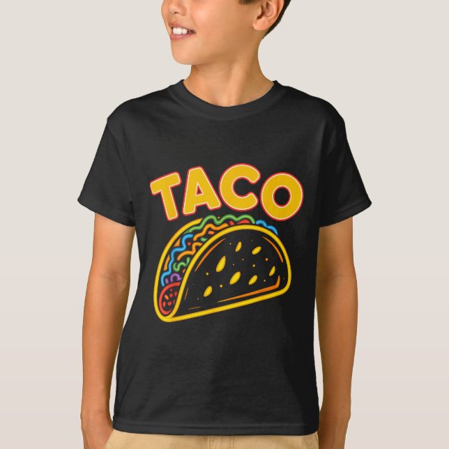 Camiseta Comida mexicana taco  (Anverso)