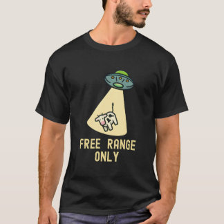 Camiseta Comida Orgánica Secuestro Alien Ovni Vaca