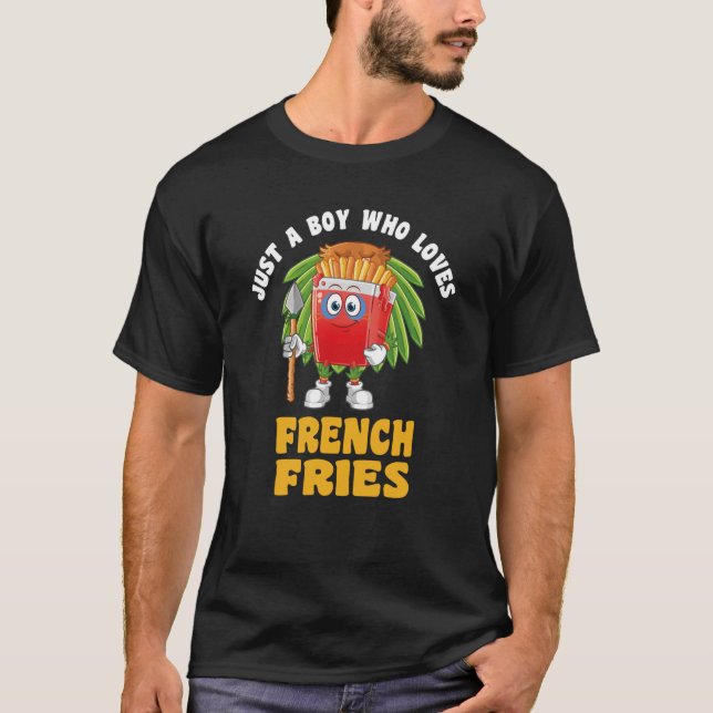 Camiseta Comida para gastrónomos sólo un chico que ama los  (Anverso)
