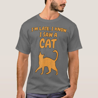 Camiseta Comida para gato de Guay diciendo que estoy atrasa