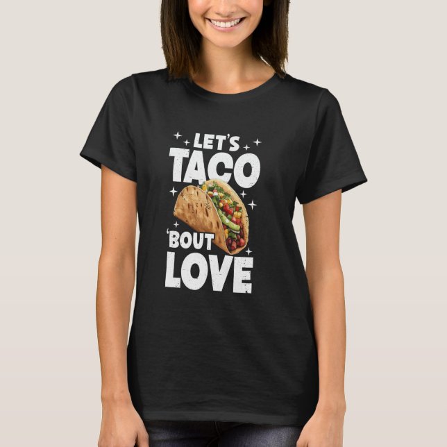 Camiseta Comida Pareja Pun Taco Lover (Anverso)