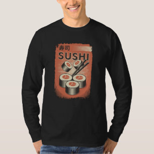 Camiseta Comida Perfecta de Sushi Japonés Diseño de Estil