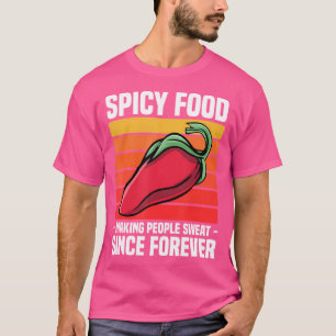 Camiseta Comida Picante Chili Mexicano Pimienta Caliente