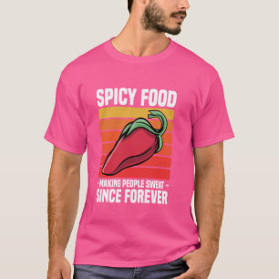 Camiseta Comida Picante Chili Mexicano Pimienta Caliente