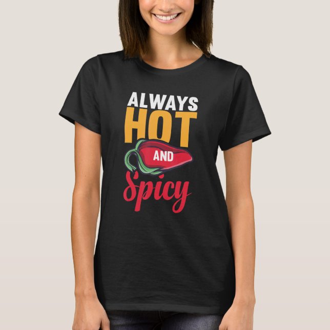 Camiseta Comida picante de pimiento de chile Fiesta parte d (Anverso)