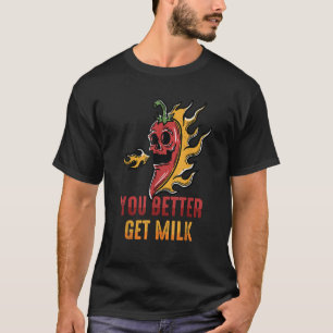 Camiseta Comida picante, mejor que consigas que los pimient