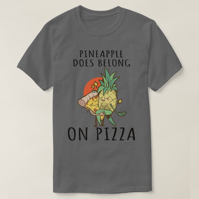 Camiseta Comida Pizza Pizza Pineapple Hawaii 695  (Diseño del anverso)