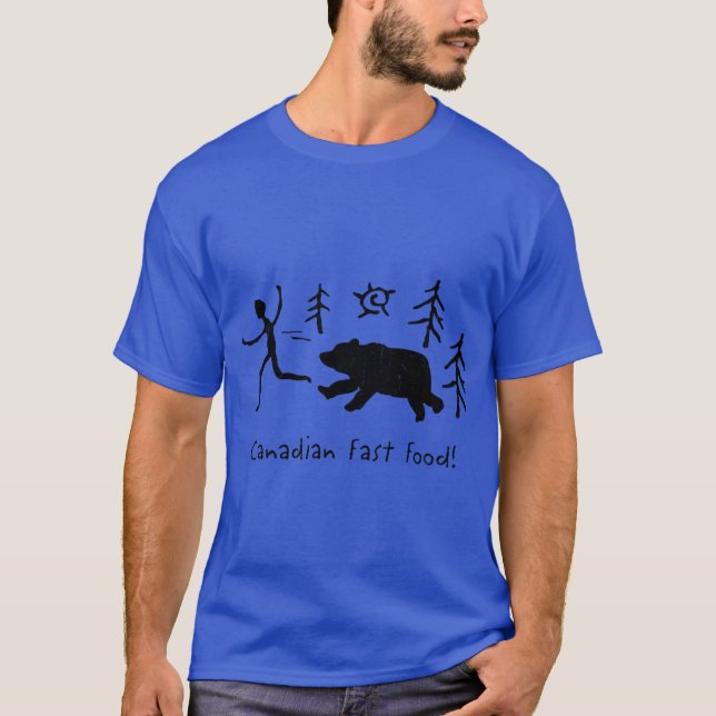 Camiseta Comida rápida canadiense (Anverso)