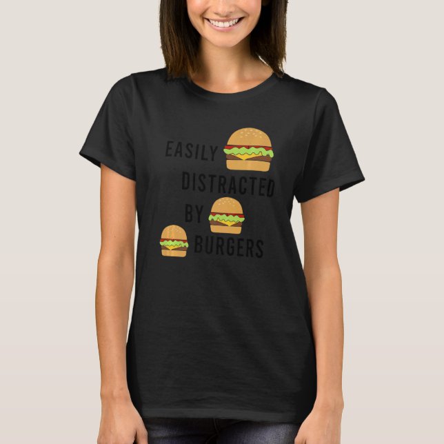 Camiseta Comida rápida de Chef Cita Burger Comer (Anverso)