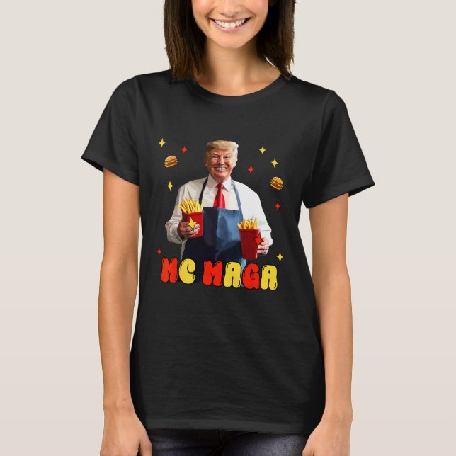 Camiseta Comida rápida de Trump Mc Mega Fries (Anverso)