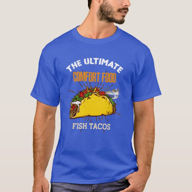 Camiseta Comida Rápida Divertida Comodidad Definitiva Fisha (Anverso)