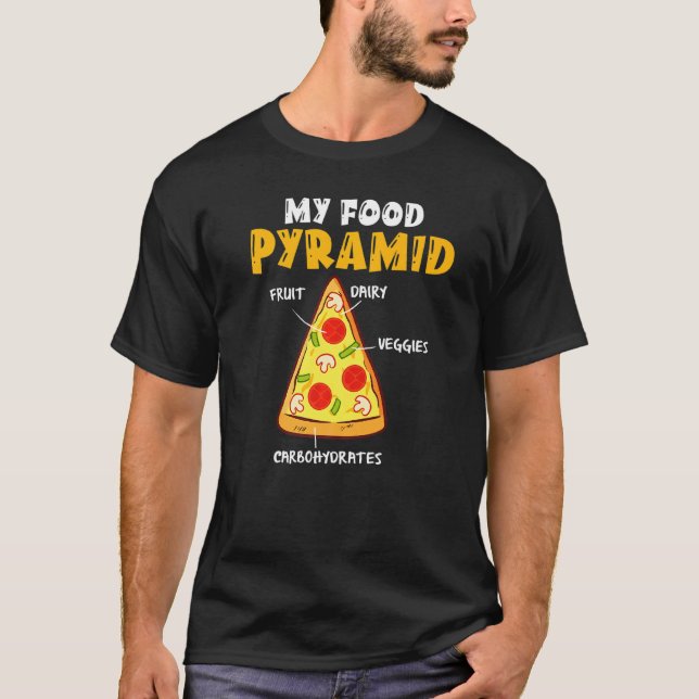 Camiseta Comida rápida divertida Pizza Comida Rápida Comida (Anverso)