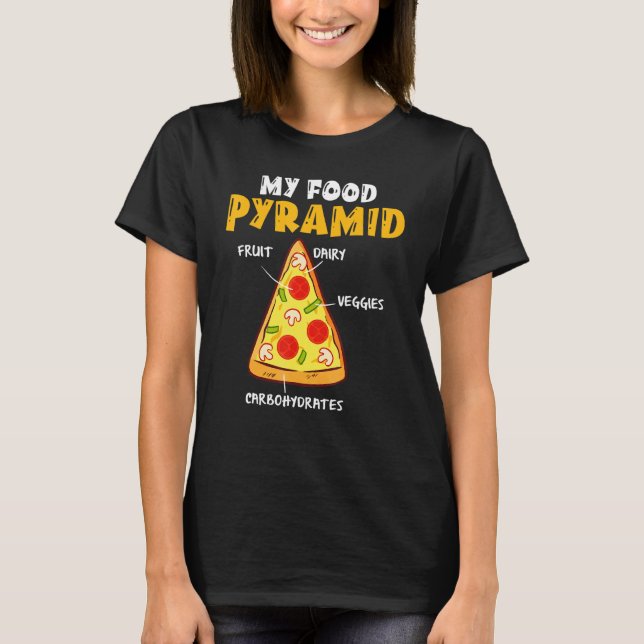 Camiseta Comida rápida divertida Pizza Comida Rápida Comida (Anverso)