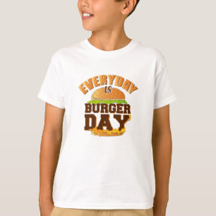 Camiseta Comida rápida hamburguesa queso divertida come reg