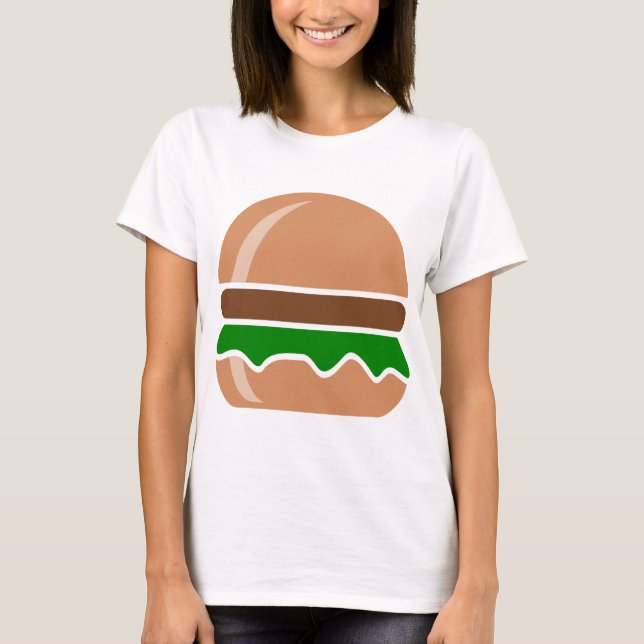 Camiseta Comida rápida hamburguesa un sándwich (Anverso)