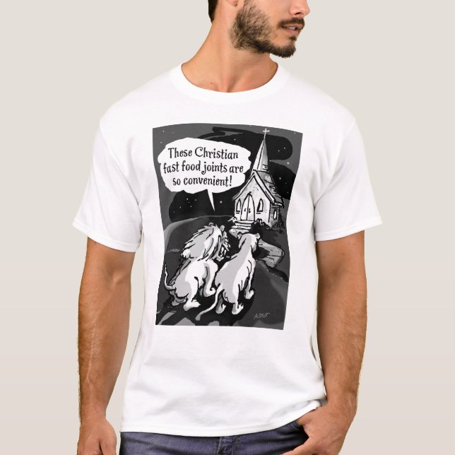 Camiseta ¡Comida rápida para los leones! -Camiseta (Anverso)