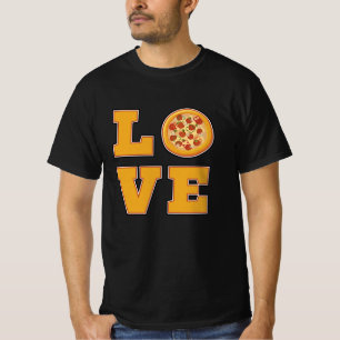 Camiseta Comida rápida Queso queso Funny Pizza Comer idea d