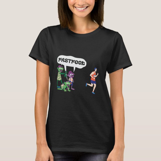 Camiseta Comida rápida zombi (Anverso)