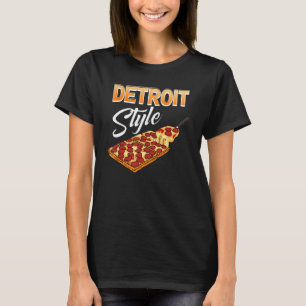 Camiseta Comida Rectangular Gruesa Crust Michigan Detroit S