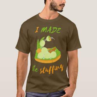 Camiseta Comida rellena con relleno de palangrería