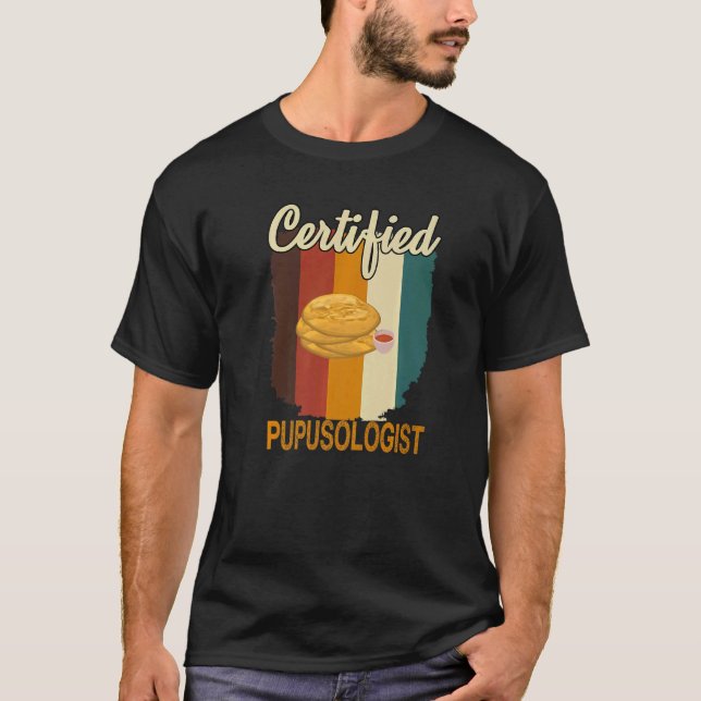 Camiseta Comida salvadoreña Pupusogolis Pupusas certificada (Anverso)