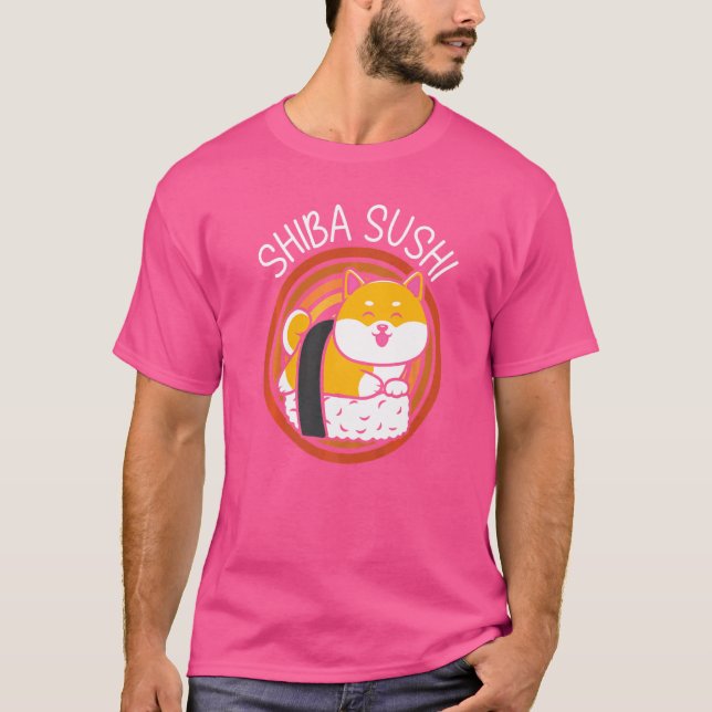 Camiseta Comida Sushi Shiba  Comida Japonesa Sushi (Anverso)