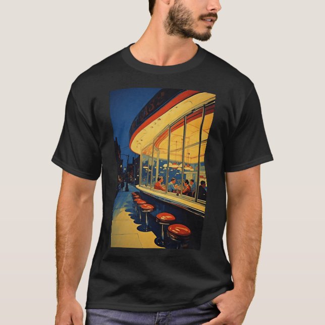 Camiseta Comida toda la noche (Anverso)