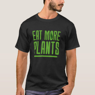 Camiseta Comida Vegan Comer Más Plantas Vegetales Orgánicos