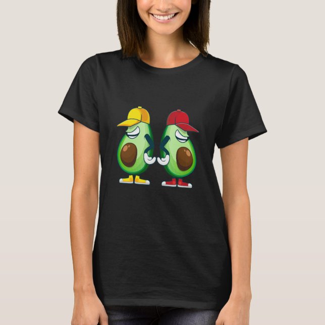 Camiseta comida vegana aguacate (Anverso)