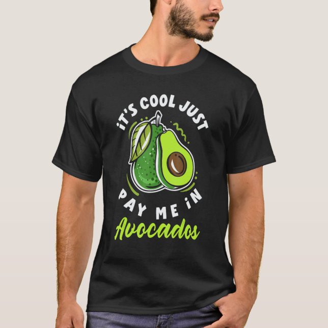 Camiseta Comida vegana de aguacate (Anverso)