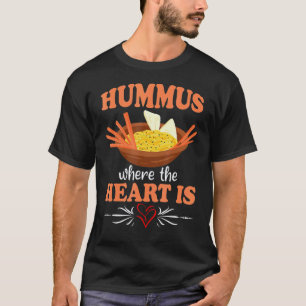 Camiseta Comida vegana de hummus Bienestar animal Medio Ori