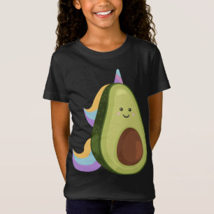 Camiseta Comida vegana divertida de aguacate unicornio