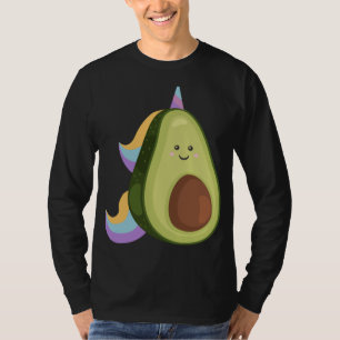Camiseta Comida vegana divertida de aguacate unicornio