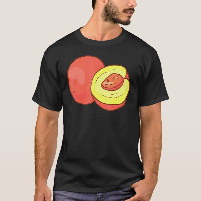 Camiseta Comida vegana vegetariana Ppeach (Anverso)