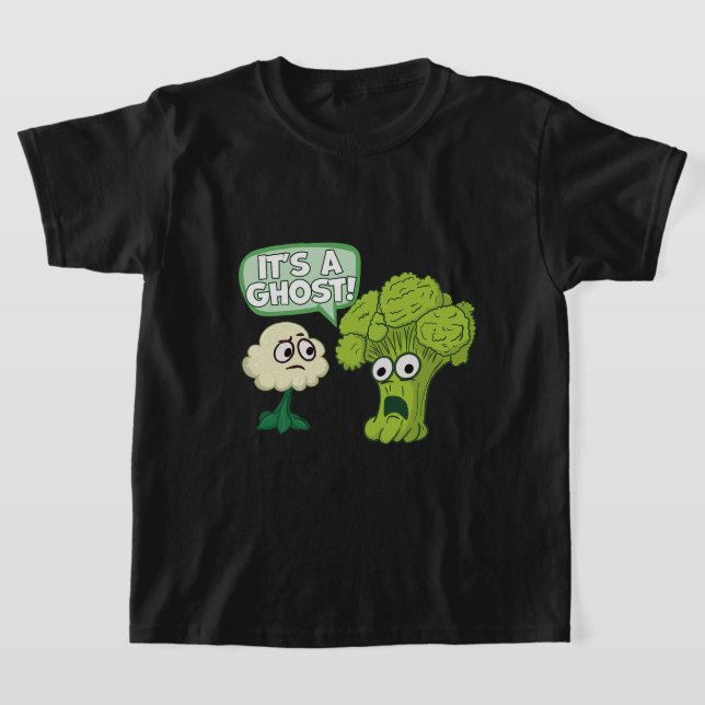 Camiseta Comida vegetal Asustada Broccoli y Cauliflower it (Distribución)