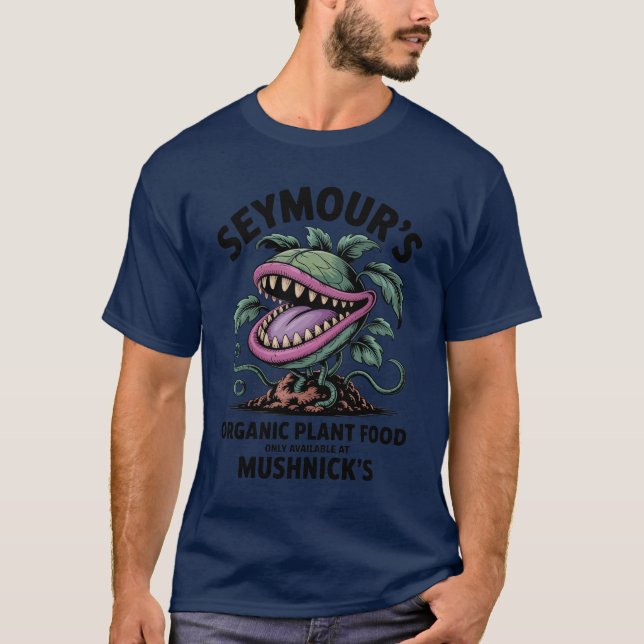 Camiseta Comida vegetal de Seymour (Anverso)