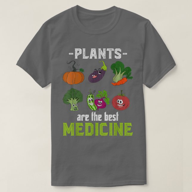 Camiseta Comida vegetariana Vegetales Medicamentos Vegetale (Diseño del anverso)