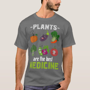 Camiseta Comida vegetariana Vegetales Medicamentos Vegetale