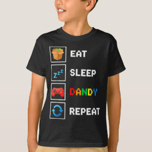 Camiseta Comida y bebida Come Duerme Dandy Repite Xel Foodi