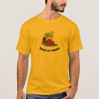 Camiseta Comidas divertidas en las ruedas
