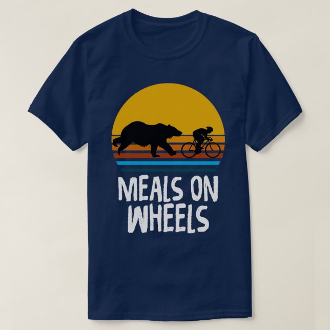 Camiseta Comidas En Ruedas Divertidas Ciclismo (Diseño del anverso)