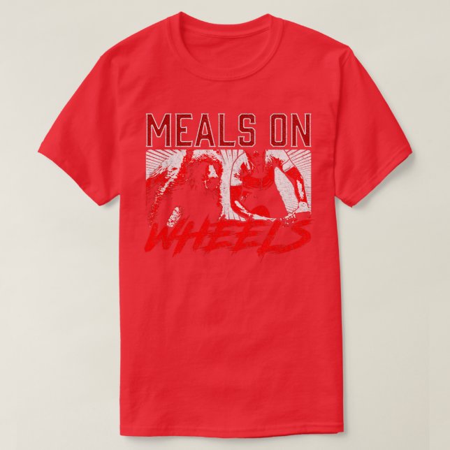 Camiseta Comidas Sobre Ruedas Graciosas Osos Persiguiendo B (Diseño del anverso)