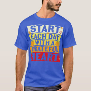 Camiseta Comience Cada Día Con Un Agradecido Corazón Inspir