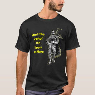 Camiseta ¡Comience el fiesta! Los gaiteros están aquí