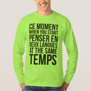 Camiseta Comience En Deux Langues de Penser en los mismos