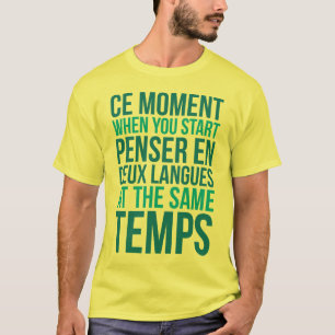 Camiseta Comience En Deux Langues de Penser en los mismos